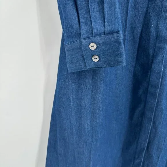 Tuckernuck Blue Denim Royal Maxi Shirt Dress size M Medium NWT - Picture 4 of 10